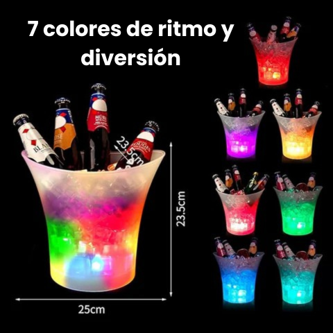 Hielera Divertida Parlante con Luces LED