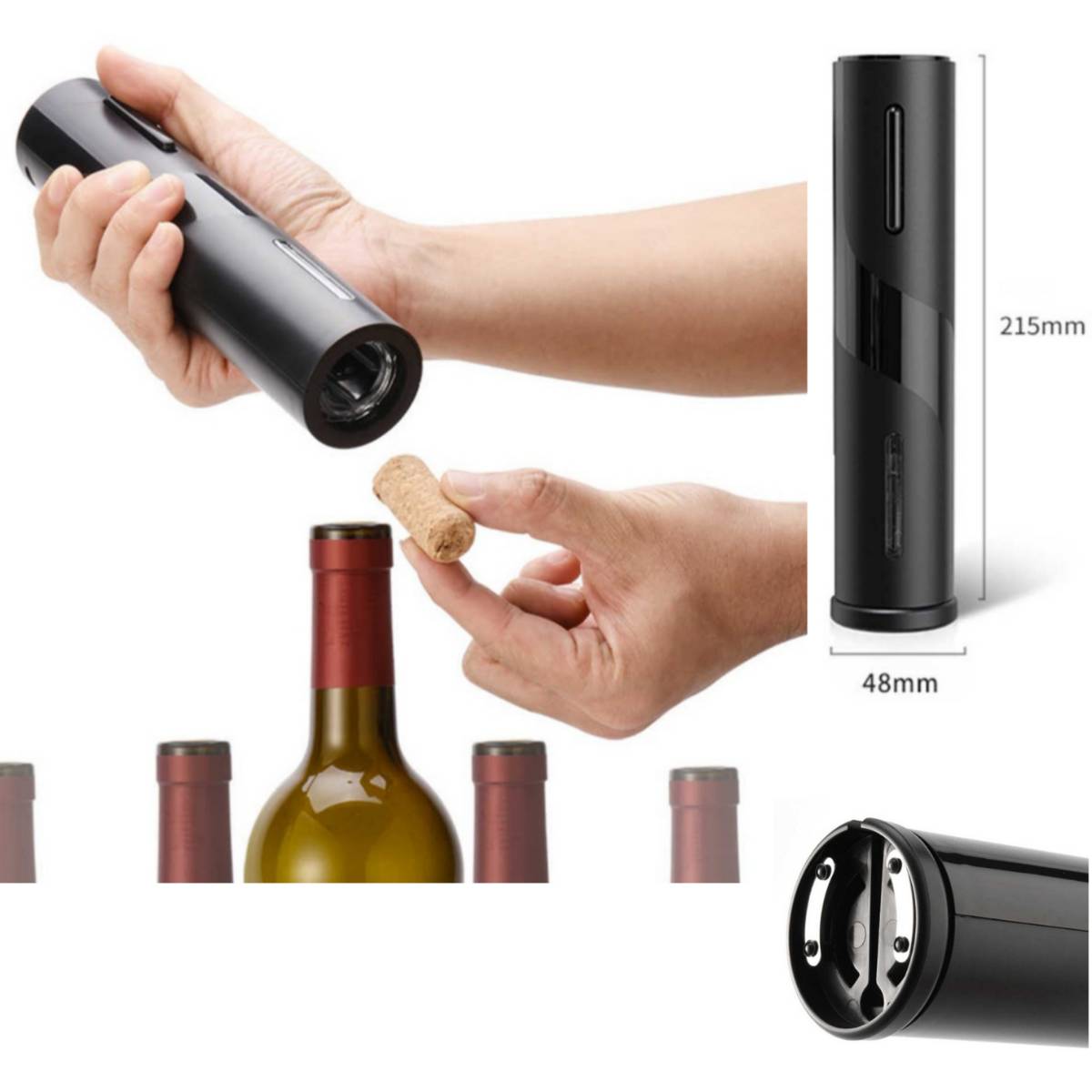 Combo Hielera Parlante Led + Sacacorchos Eléctrico