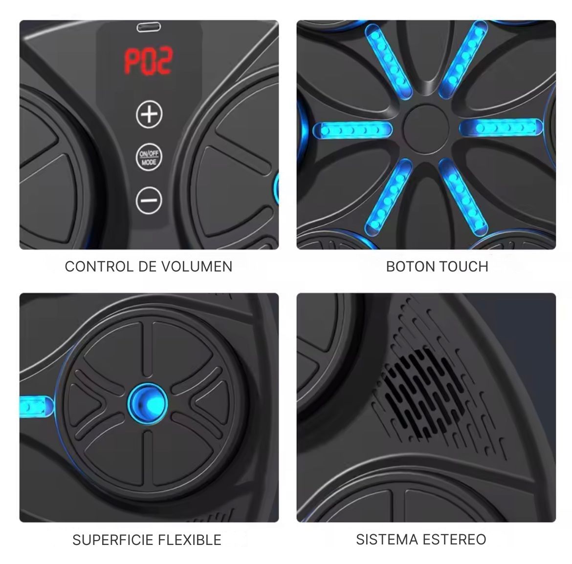 Maquina Boxeo con Bluetooth y guantes